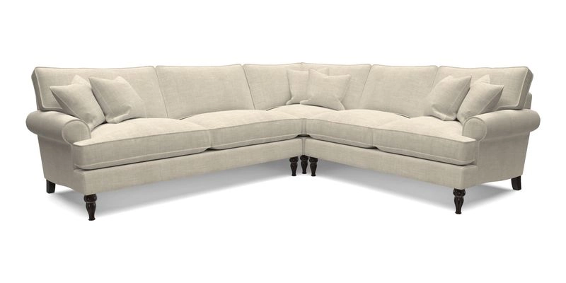 Cooksbridge LHF Corner Sofa in Cloth 21 Oak Leaf Beech