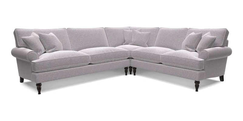 Cooksbridge LHF Corner Sofa in Cloth 21 Oak Leaf Beech