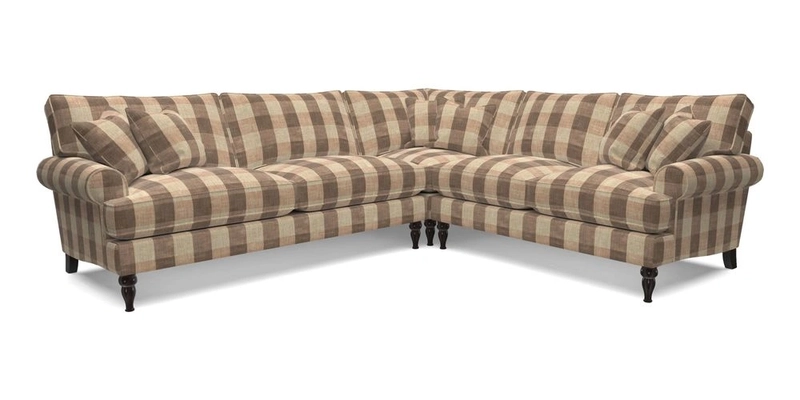 Cooksbridge LHF Corner Sofa in Cloth 21 Oak Leaf Beech