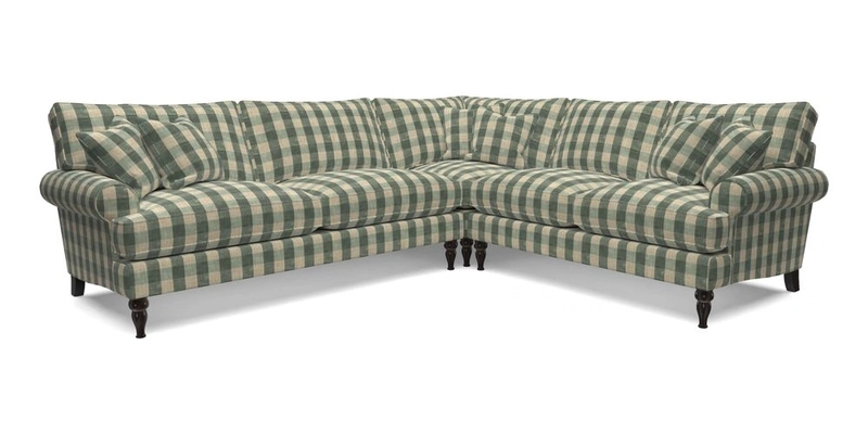 Cooksbridge LHF Corner Sofa in Cloth 21 Oak Leaf Beech