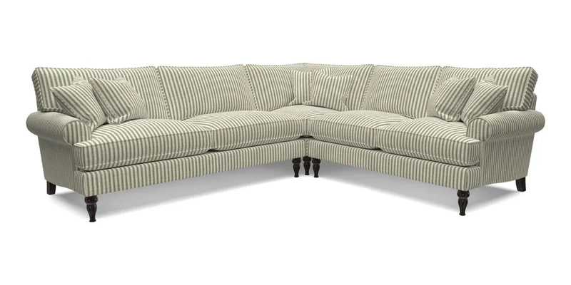 Cooksbridge LHF Corner Sofa in Cloth 21 Oak Leaf Beech