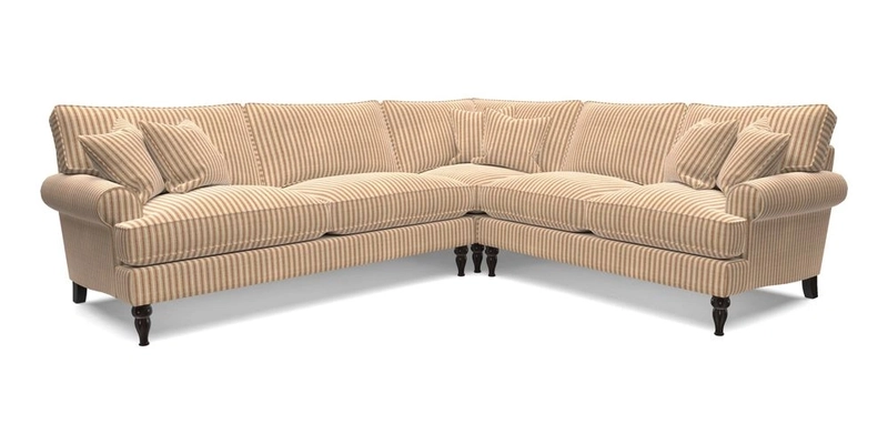 Cooksbridge LHF Corner Sofa in Cloth 21 Oak Leaf Beech