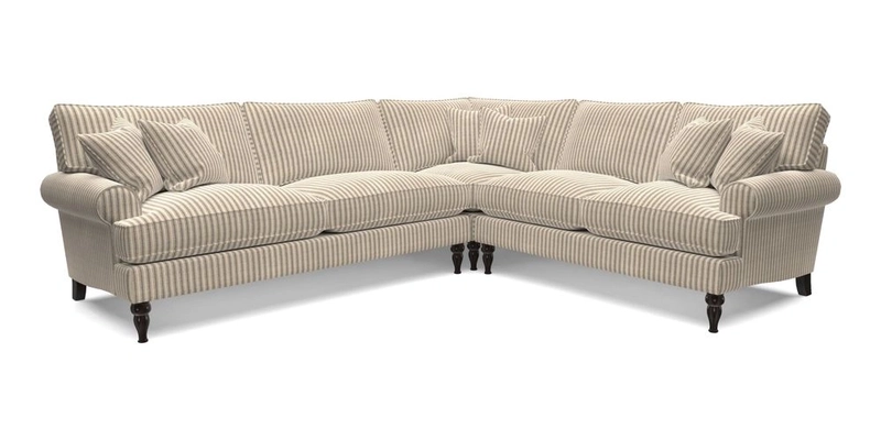 Cooksbridge LHF Corner Sofa in Cloth 21 Oak Leaf Beech