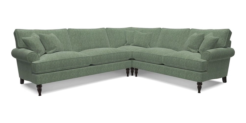 Cooksbridge LHF Corner Sofa in Cloth 21 Oak Leaf Beech