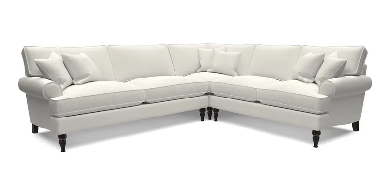 Cooksbridge LHF Corner Sofa in Cloth 21 Oak Leaf Beech
