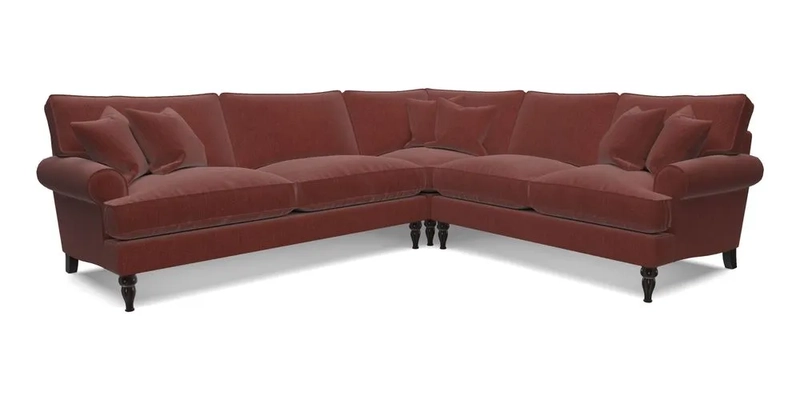 Cooksbridge LHF Corner Sofa in Cloth 21 Oak Leaf Beech