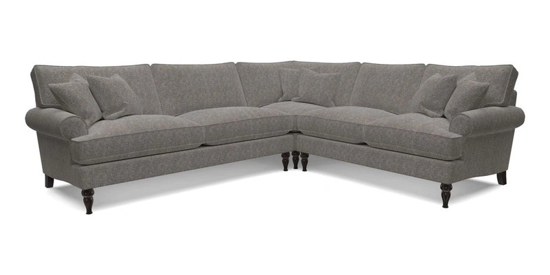 Cooksbridge LHF Corner Sofa in Cloth 21 Oak Leaf Beech