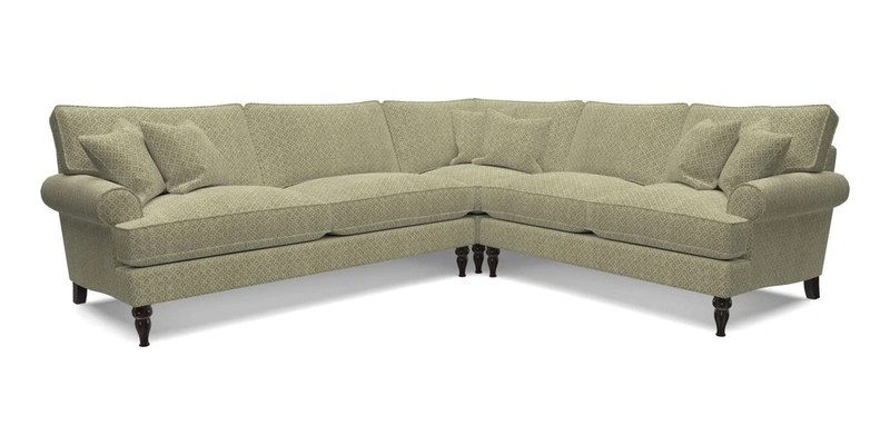 Cooksbridge LHF Corner Sofa in Cloth 21 Oak Leaf Beech