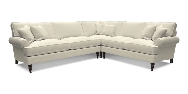 Cooksbridge LHF Corner Sofa in Cloth 21 Oak Leaf Beech