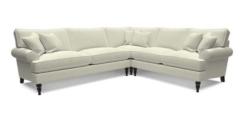 Cooksbridge LHF Corner Sofa in Cloth 21 Oak Leaf Beech