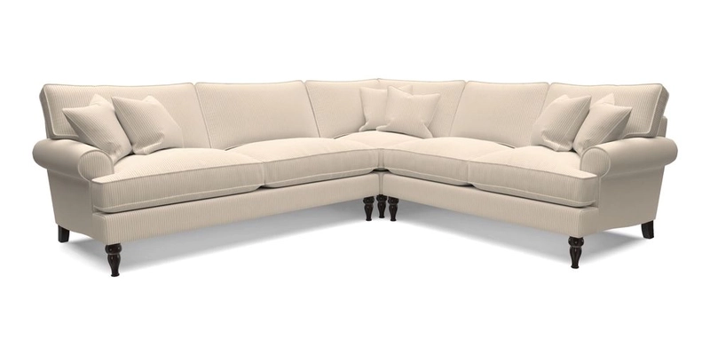 Cooksbridge LHF Corner Sofa in Cloth 21 Oak Leaf Beech