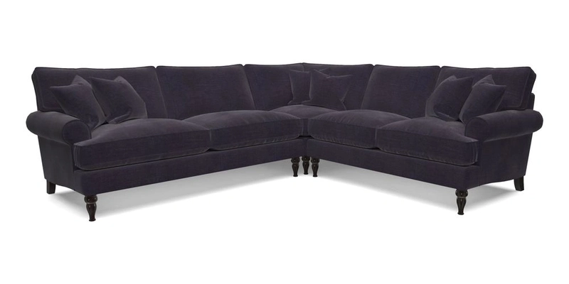 Cooksbridge LHF Corner Sofa in Cloth 21 Oak Leaf Beech