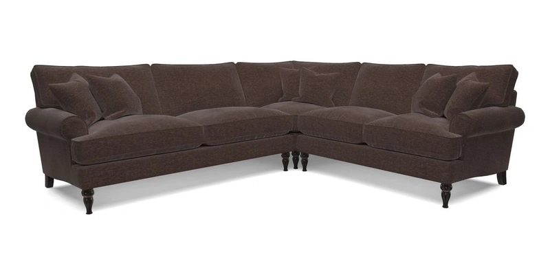 Cooksbridge LHF Corner Sofa in Cloth 21 Oak Leaf Beech