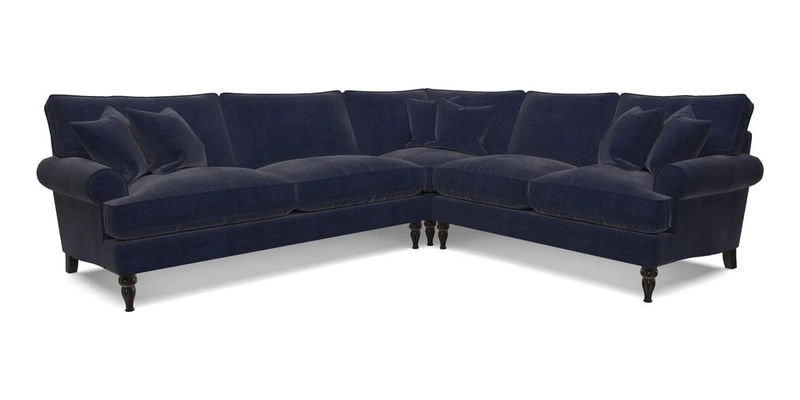 Cooksbridge LHF Corner Sofa in Cloth 21 Oak Leaf Beech