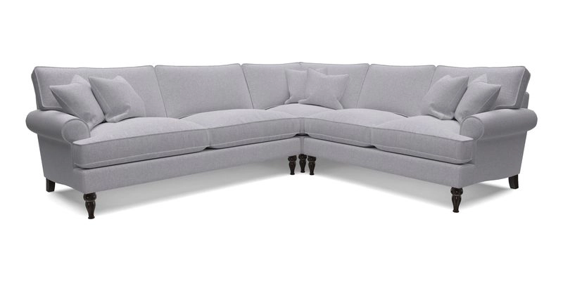Cooksbridge LHF Corner Sofa in Cloth 21 Oak Leaf Beech