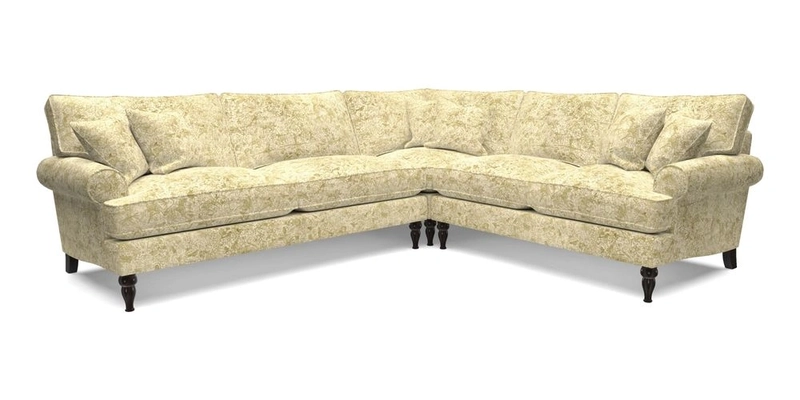 Cooksbridge LHF Corner Sofa in Cloth 21 Oak Leaf Beech