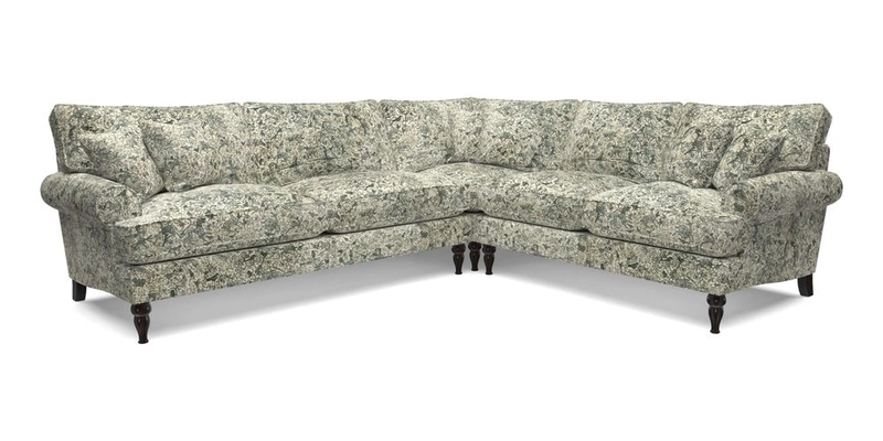 Cooksbridge LHF Corner Sofa in Cloth 21 Oak Leaf Beech
