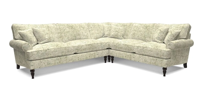 Cooksbridge LHF Corner Sofa in Cloth 21 Oak Leaf Beech