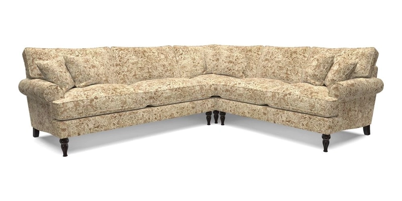 Cooksbridge LHF Corner Sofa in Cloth 21 Oak Leaf Beech