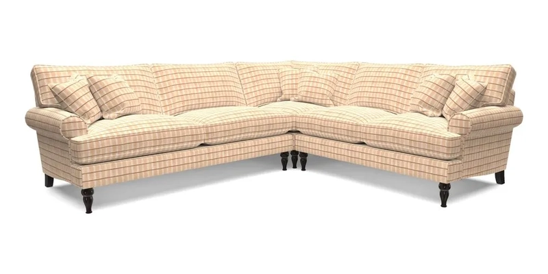 Cooksbridge LHF Corner Sofa in Cloth 21 Oak Leaf Beech