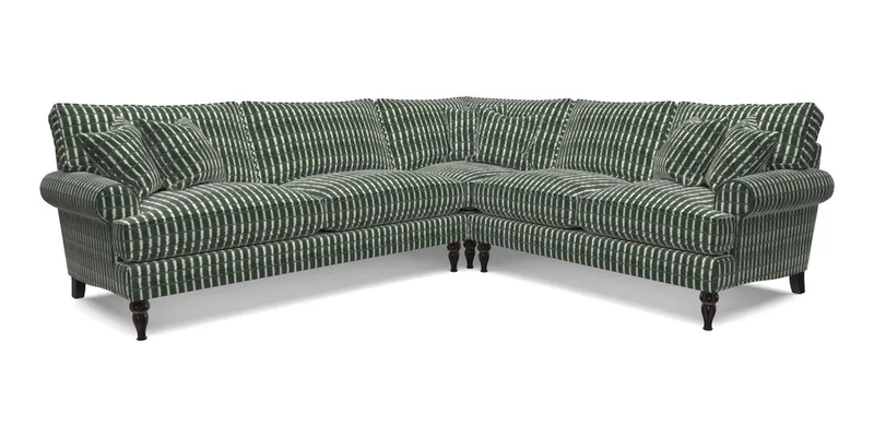 Cooksbridge LHF Corner Sofa in Cloth 21 Oak Leaf Beech