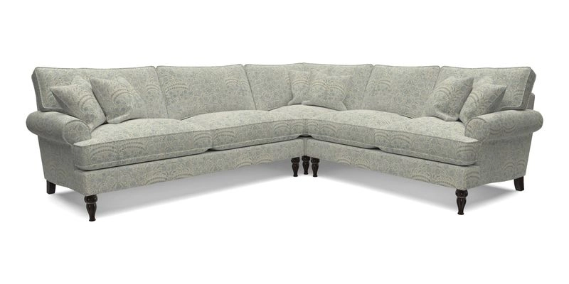 Cooksbridge LHF Corner Sofa in Cloth 21 Oak Leaf Beech