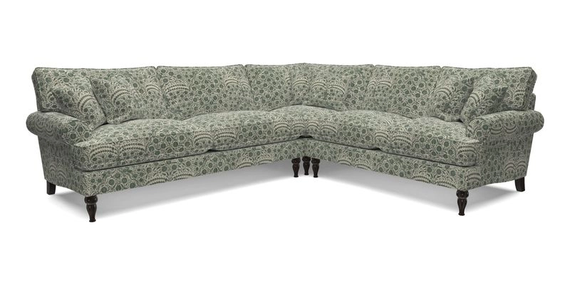 Cooksbridge LHF Corner Sofa in Cloth 21 Oak Leaf Beech