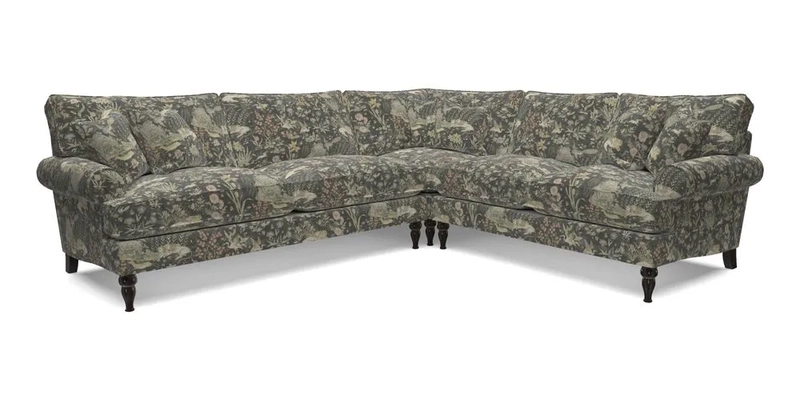 Cooksbridge LHF Corner Sofa in Cloth 21 Oak Leaf Beech