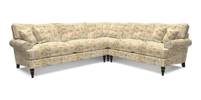 Cooksbridge LHF Corner Sofa in Cloth 21 Oak Leaf Beech