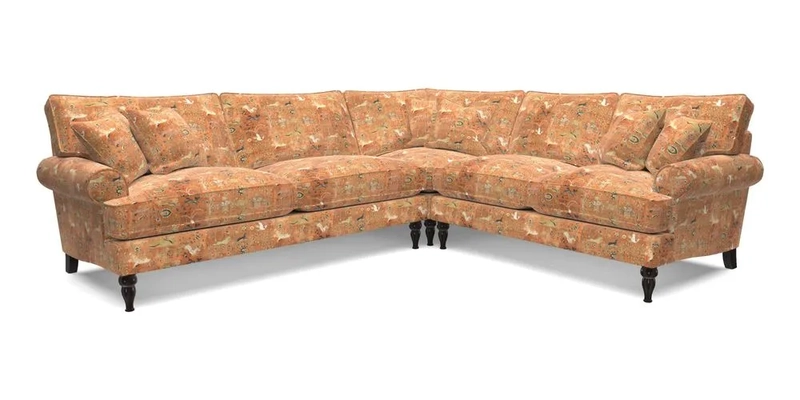Cooksbridge LHF Corner Sofa in Cloth 21 Oak Leaf Beech