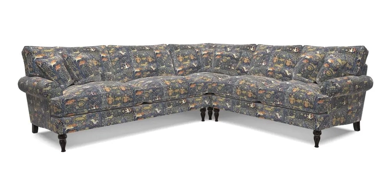 Cooksbridge LHF Corner Sofa in Cloth 21 Oak Leaf Beech