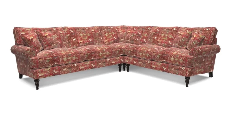 Cooksbridge LHF Corner Sofa in Cloth 21 Oak Leaf Beech
