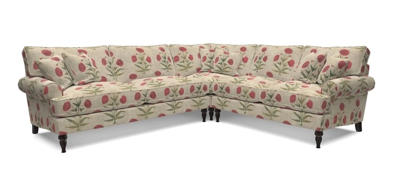 Cooksbridge LHF Corner Sofa in Cloth 21 Oak Leaf Beech