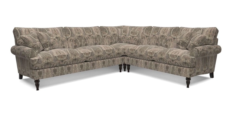 Cooksbridge LHF Corner Sofa in Cloth 21 Oak Leaf Beech