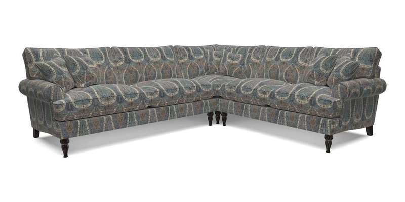 Cooksbridge LHF Corner Sofa in Cloth 21 Oak Leaf Beech
