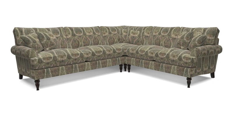 Cooksbridge LHF Corner Sofa in Cloth 21 Oak Leaf Beech