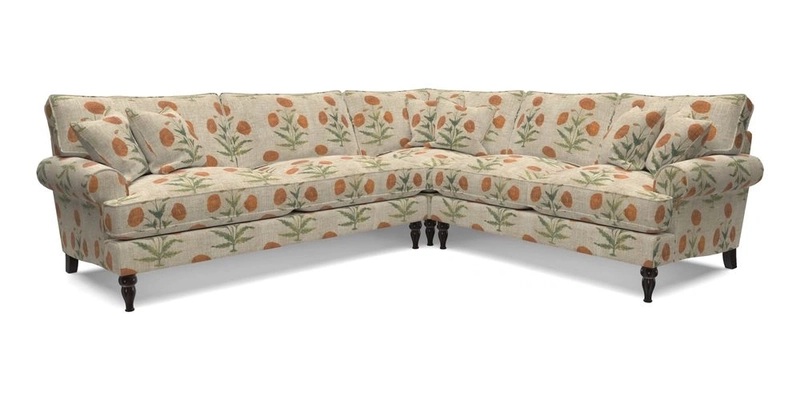 Cooksbridge LHF Corner Sofa in Cloth 21 Oak Leaf Beech