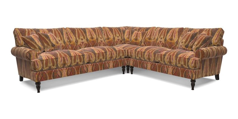 Cooksbridge LHF Corner Sofa in Cloth 21 Oak Leaf Beech