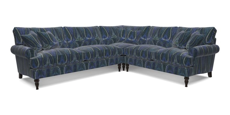 Cooksbridge LHF Corner Sofa in Cloth 21 Oak Leaf Beech