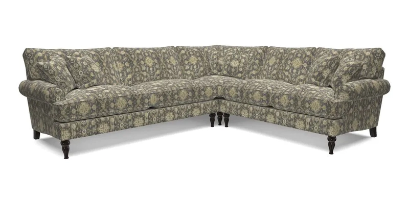 Cooksbridge LHF Corner Sofa in Cloth 21 Oak Leaf Beech