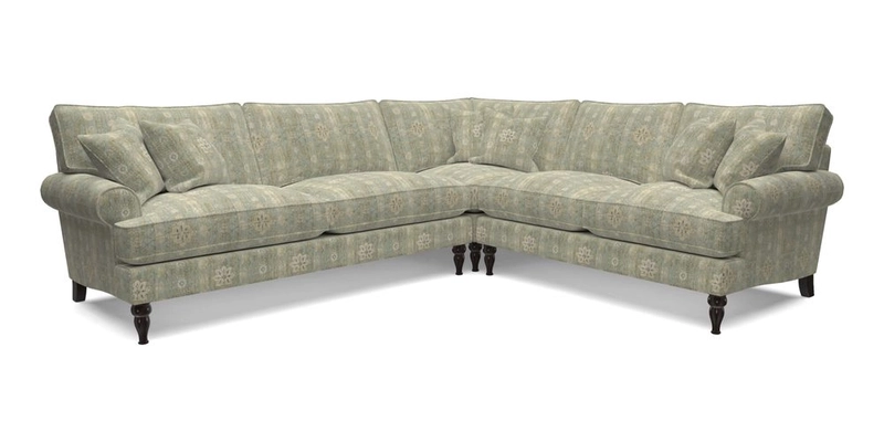 Cooksbridge LHF Corner Sofa in Cloth 21 Oak Leaf Beech