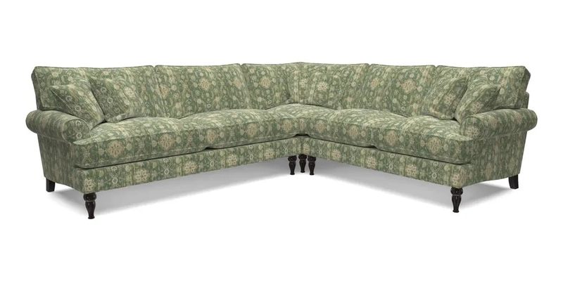 Cooksbridge LHF Corner Sofa in Cloth 21 Oak Leaf Beech