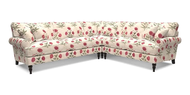 Cooksbridge LHF Corner Sofa in Cloth 21 Oak Leaf Beech
