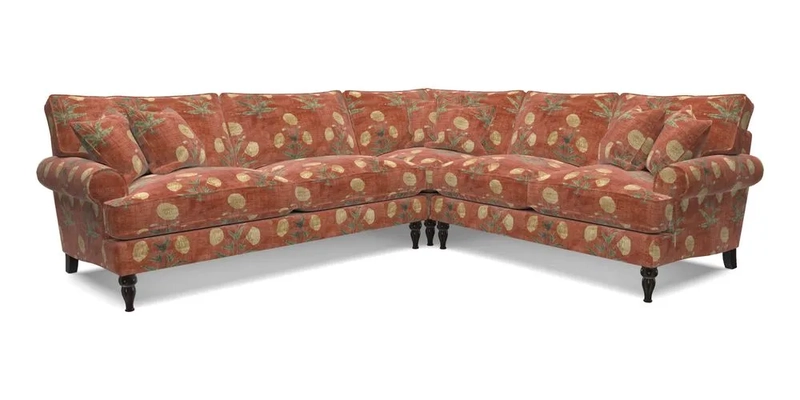 Cooksbridge LHF Corner Sofa in Cloth 21 Oak Leaf Beech