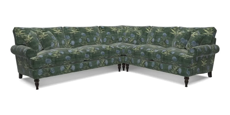 Cooksbridge LHF Corner Sofa in Cloth 21 Oak Leaf Beech