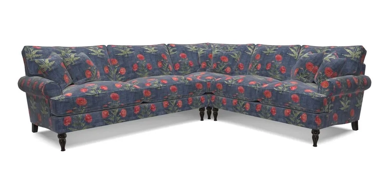 Cooksbridge LHF Corner Sofa in Cloth 21 Oak Leaf Beech