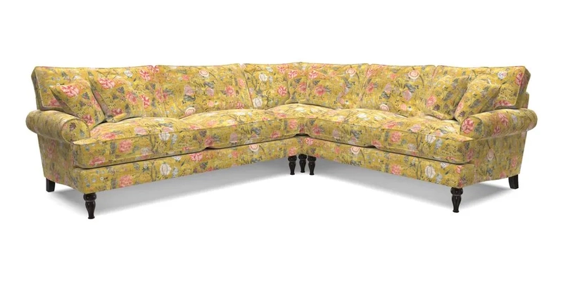 Cooksbridge LHF Corner Sofa in Cloth 21 Oak Leaf Beech