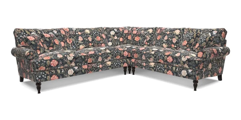 Cooksbridge LHF Corner Sofa in Cloth 21 Oak Leaf Beech