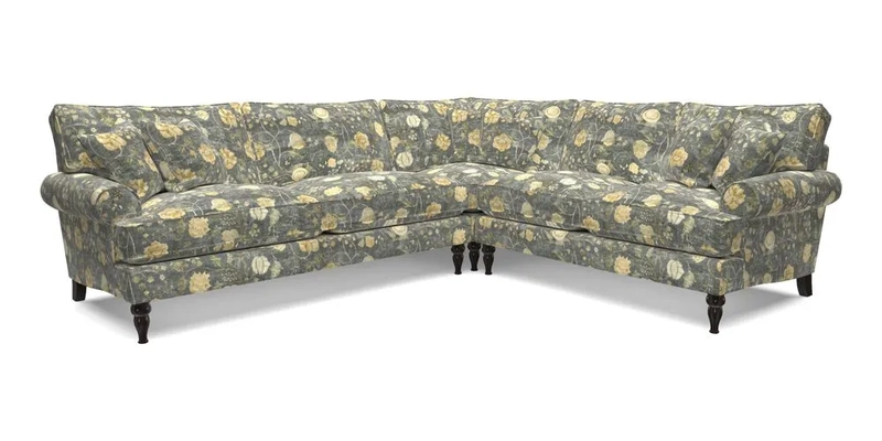 Cooksbridge LHF Corner Sofa in Cloth 21 Oak Leaf Beech