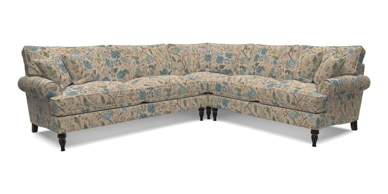 Cooksbridge LHF Corner Sofa in Cloth 21 Oak Leaf Beech